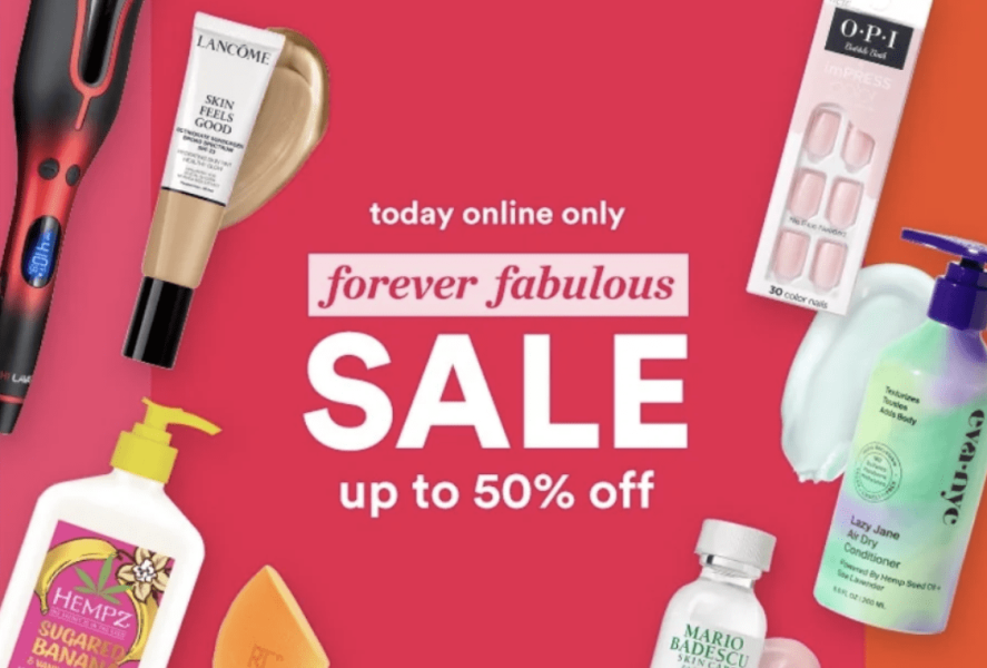 image showing the details of the Forever Fabulous Sale that takes place in August.